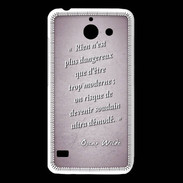 Coque Huawei Y550 Trop moderne Rose Citation Oscar Wilde