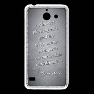 Coque Huawei Y550 Trop moderne Noir Citation Oscar Wilde