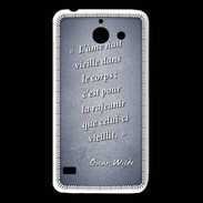 Coque Huawei Y550 Ame nait Bleu Citation Oscar Wilde