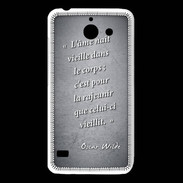Coque Huawei Y550 Ame nait Noir Citation Oscar Wilde