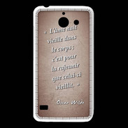 Coque Huawei Y550 Ame nait Rouge Citation Oscar Wilde