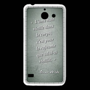 Coque Huawei Y550 Ame nait Vert Citation Oscar Wilde