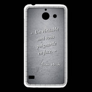 Coque Huawei Y550 Ami poignardée Noir Citation Oscar Wilde