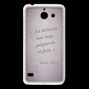 Coque Huawei Y550 Ami poignardée Rose Citation Oscar Wilde