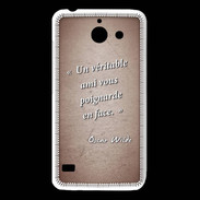 Coque Huawei Y550 Ami poignardée Rouge Citation Oscar Wilde