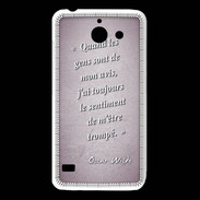 Coque Huawei Y550 Avis gens Rose Citation Oscar Wilde
