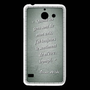 Coque Huawei Y550 Avis gens Vert Citation Oscar Wilde