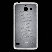 Coque Huawei Y550 Bons heureux Noir Citation Oscar Wilde