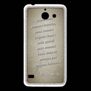 Coque Huawei Y550 Bons heureux Sepia Citation Oscar Wilde