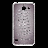 Coque Huawei Y550 Bons heureux Violet Citation Oscar Wilde