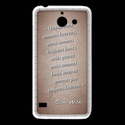Coque Huawei Y550 Bons heureux Rouge Citation Oscar Wilde