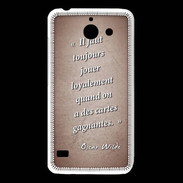 Coque Huawei Y550 Cartes gagnantes Rouge Citation Oscar Wilde