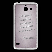 Coque Huawei Y550 Choix ennemis Rose Citation Oscar Wilde