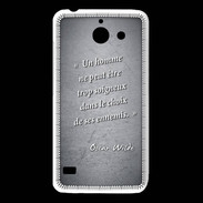 Coque Huawei Y550 Choix ennemis Noir Citation Oscar Wilde