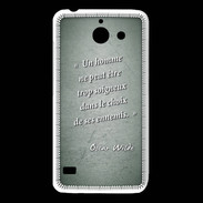 Coque Huawei Y550 Choix ennemis Vert Citation Oscar Wilde