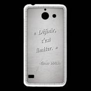 Coque Huawei Y550 Définir Gris Citation Oscar Wilde