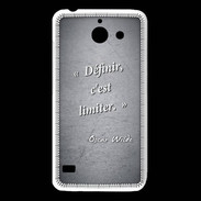 Coque Huawei Y550 Définir Noir Citation Oscar Wilde