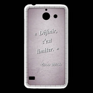 Coque Huawei Y550 Définir Rose Citation Oscar Wilde