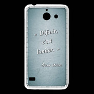 Coque Huawei Y550 Définir Turquoise Citation Oscar Wilde
