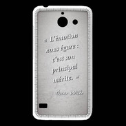 Coque Huawei Y550 Emotion égarée Gris Citation Oscar Wilde