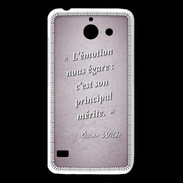 Coque Huawei Y550 Emotion égarée Rose Citation Oscar Wilde