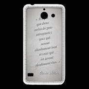 Coque Huawei Y550 Gens attrayants Gris Citation Oscar Wilde