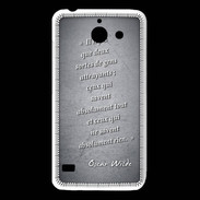 Coque Huawei Y550 Gens attrayants Noir Citation Oscar Wilde