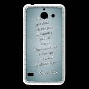 Coque Huawei Y550 Gens attrayants Turquoise Citation Oscar Wilde