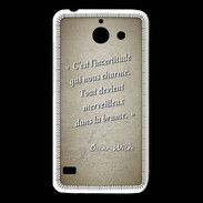 Coque Huawei Y550 Incertitude amour Sepia Citation Oscar Wilde