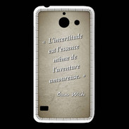 Coque Huawei Y550 Incertitude Sepia Citation Oscar Wilde