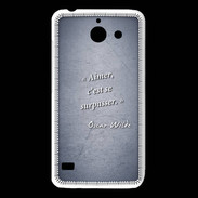 Coque Huawei Y550 Aimer Bleu Citation Oscar Wilde