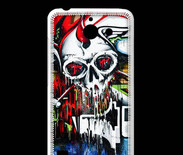 Coque Huawei Y550 Tête de mort Graffiti couleur