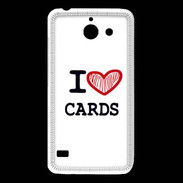 Coque Huawei Y550 I love Poker Heart