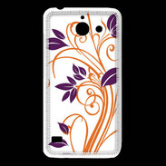 Coque Huawei Y550 motif flora violet