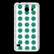 Coque Huawei Y550 pois vert d'eau