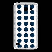Coque Huawei Y550 pois bleu marine