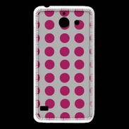 Coque Huawei Y550 pois gris & framboise