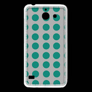 Coque Huawei Y550 pois gris & turquoise