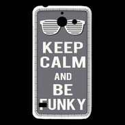 Coque Huawei Y550 Keep Calm Funky Gris