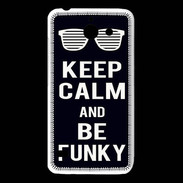 Coque Huawei Y550 Keep Calm Funky Noir