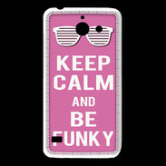 Coque Huawei Y550 Keep Calm Funky Rose
