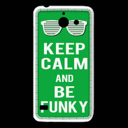 Coque Huawei Y550 Keep Calm Funky Vert