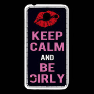 Coque Huawei Y550 Keep Calm Girly Noir