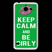 Coque Huawei Y550 Keep Calm Girly Vert