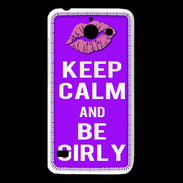 Coque Huawei Y550 Keep Calm Girly Violet