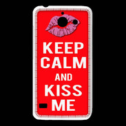 Coque Huawei Y550 Keep Calm Kiss me Rouge