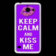 Coque Huawei Y550 Keep Calm Kiss me Violet