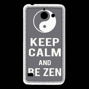 Coque Huawei Y550 Keep Calm Be Zen Gris
