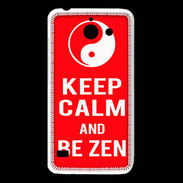 Coque Huawei Y550 Keep Calm Be Zen Rouge