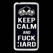 Coque Huawei Y550 Keep Calm Fuck hard Noir
